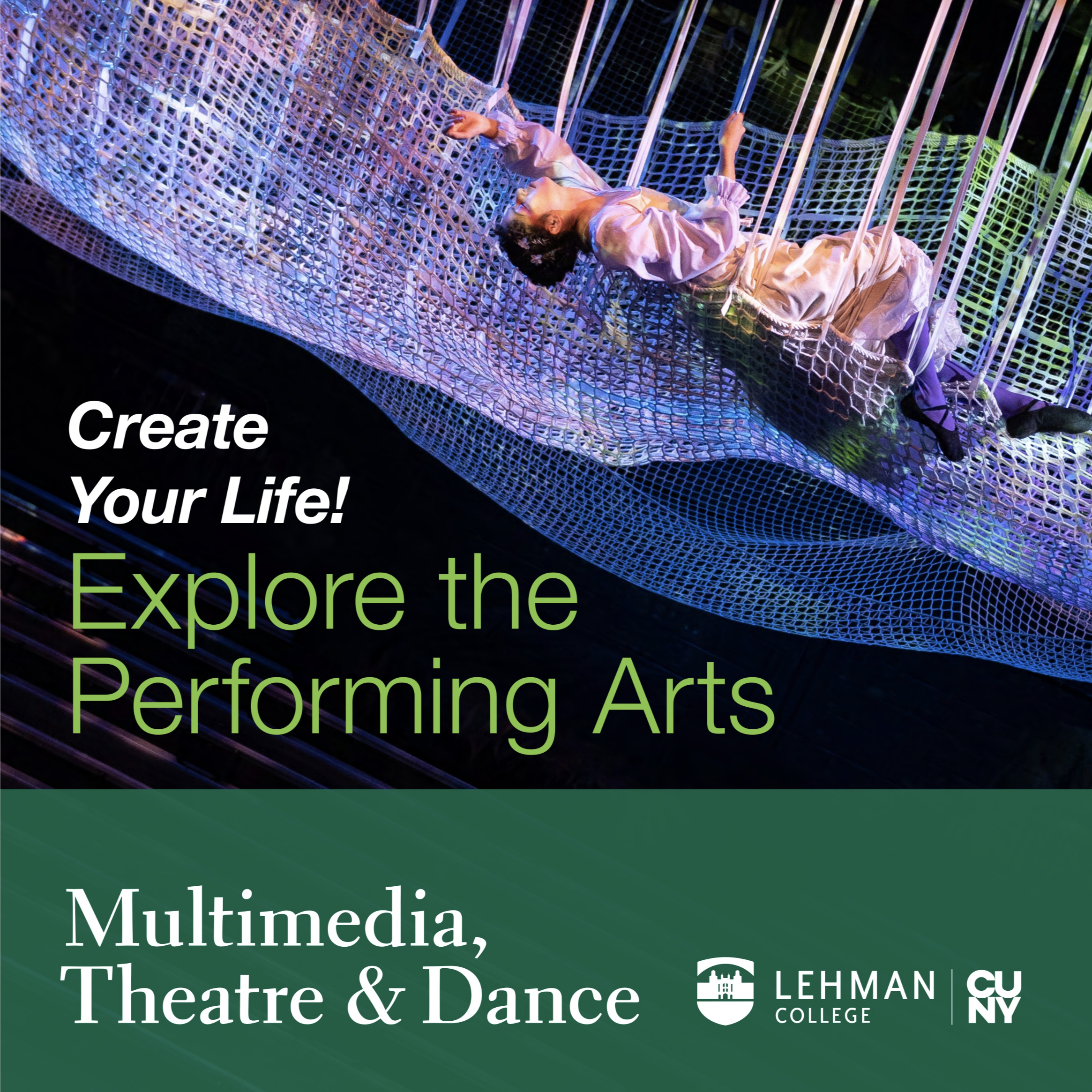 Brochure Cover of a actress performing